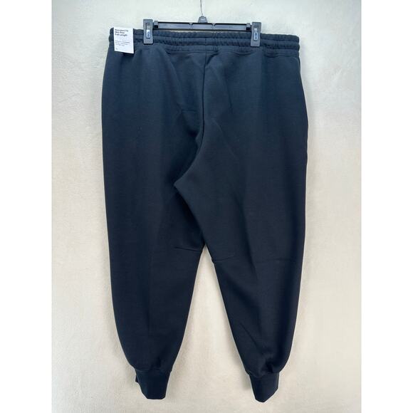 NIKE WOMEN'S PLUS 1X TECH FLEECE MID RISE WIDE LEG JOGGER BLACK FB8332-010 - Picture 6 of 7